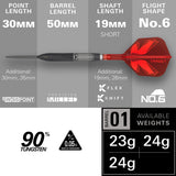 Target Shift Swiss Point 90% Tungsten Steel Tip Darts