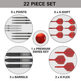 Target Shift Swiss Point 90% Tungsten Steel Tip Darts
