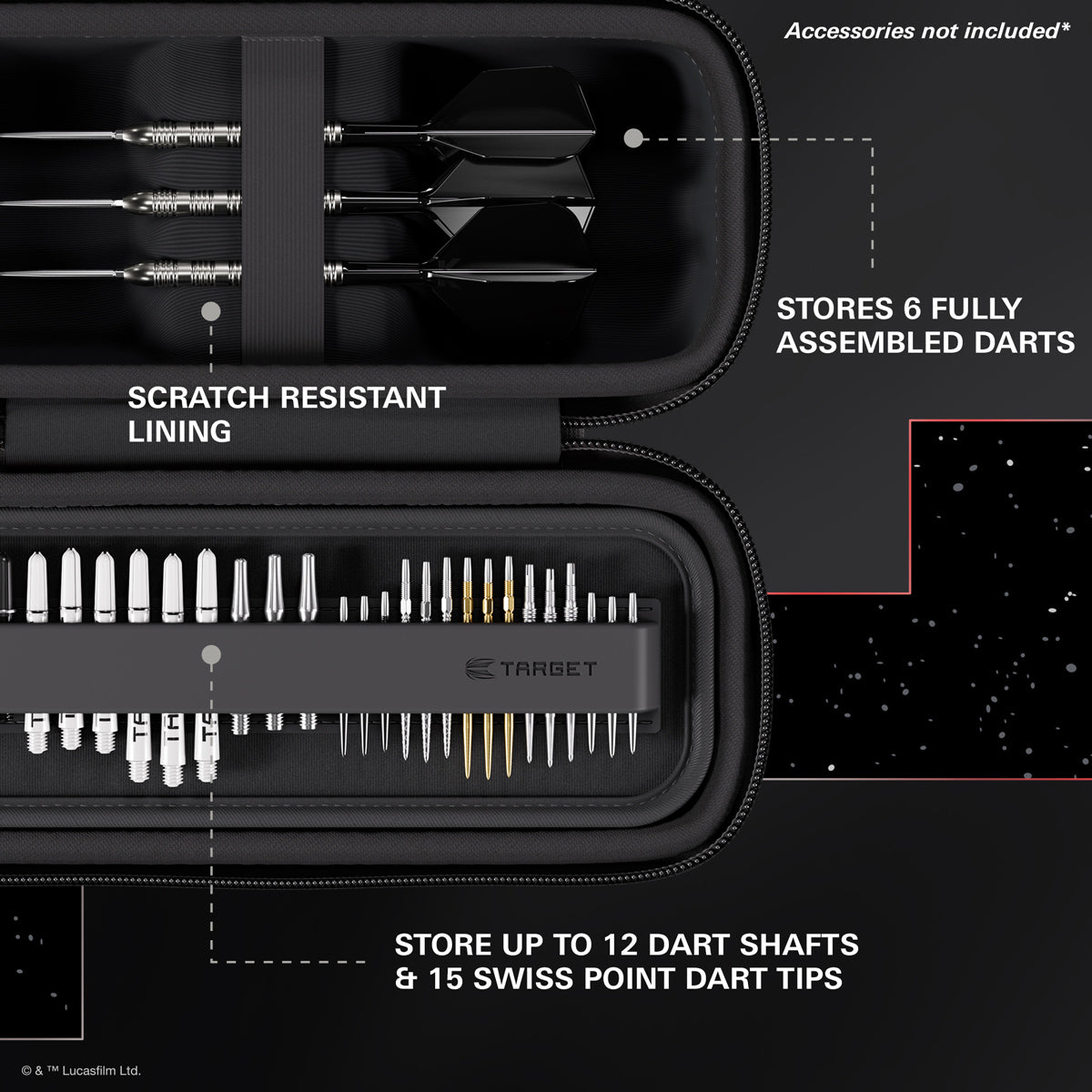TARGET STAR WARS Darth Maul BOA Wallet image showing the inside of the wallet with storage compartments and layout