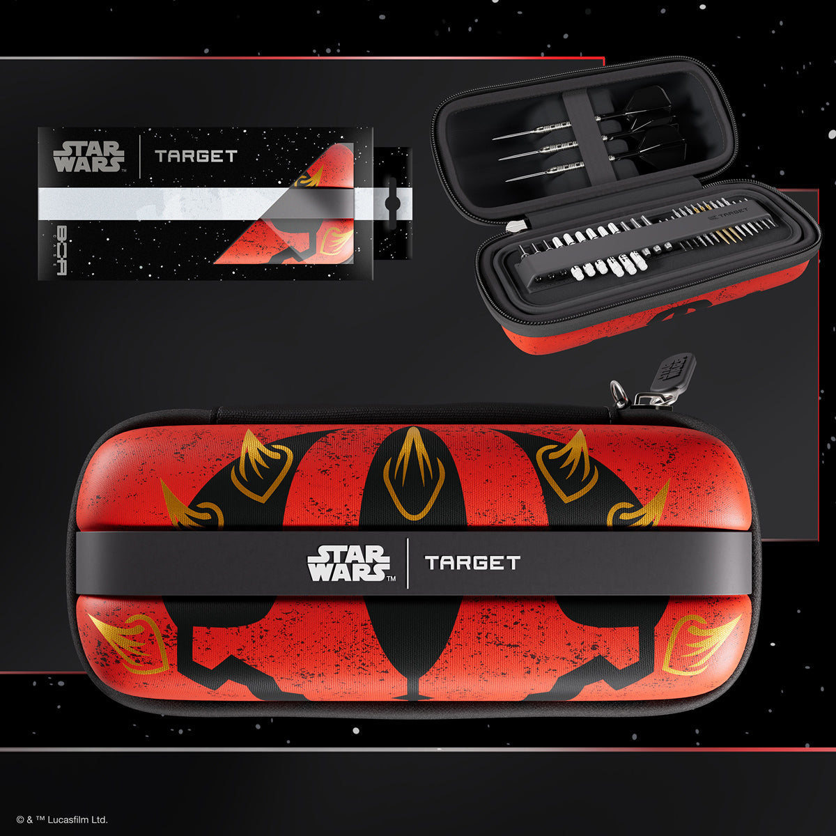 TARGET STAR WARS Darth Maul BOA Wallet main product image showing the wallet and included contents
