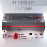 STAR WARS™ Darth Vader Sith Lord Lightsaber First Edition Steel Tip Darts contents image displaying everything included inside the collector box