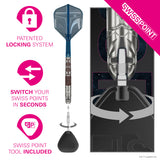 STAR WARS™ Mandalorian Swiss Point demonstration image showing the interchangeable point system in use