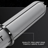 STAR WARS Target Pro Grip Dart Stems Shafts Grey image showing compatibility with dart flights and flight mounting system
