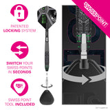STAR WARS™ Tie Fighter darts point system demonstration image showing interchangeable point technology