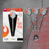 STAR WARS™ X Wing darts lifestyle image featuring a premium darts setup inspired by the Rebel Alliance