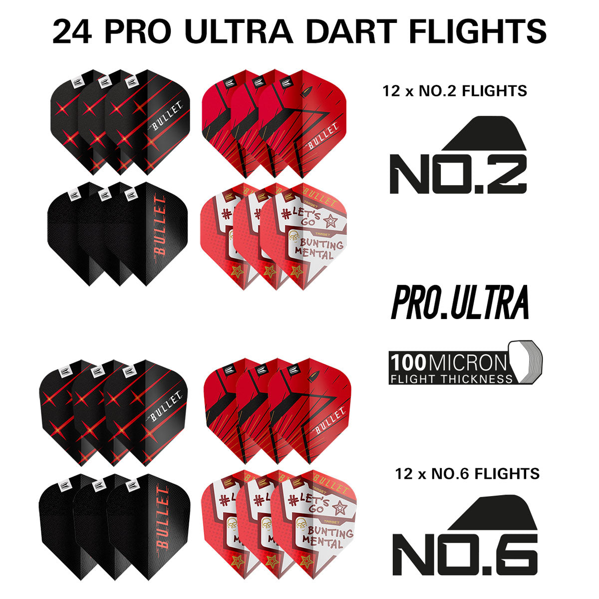 Target Stephen Bunting 100 Piece Brass Darts Set