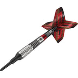 Stephen Bunting G5 Soft Tip Darts close up image highlighting the barrel grip texture and precision machining detail