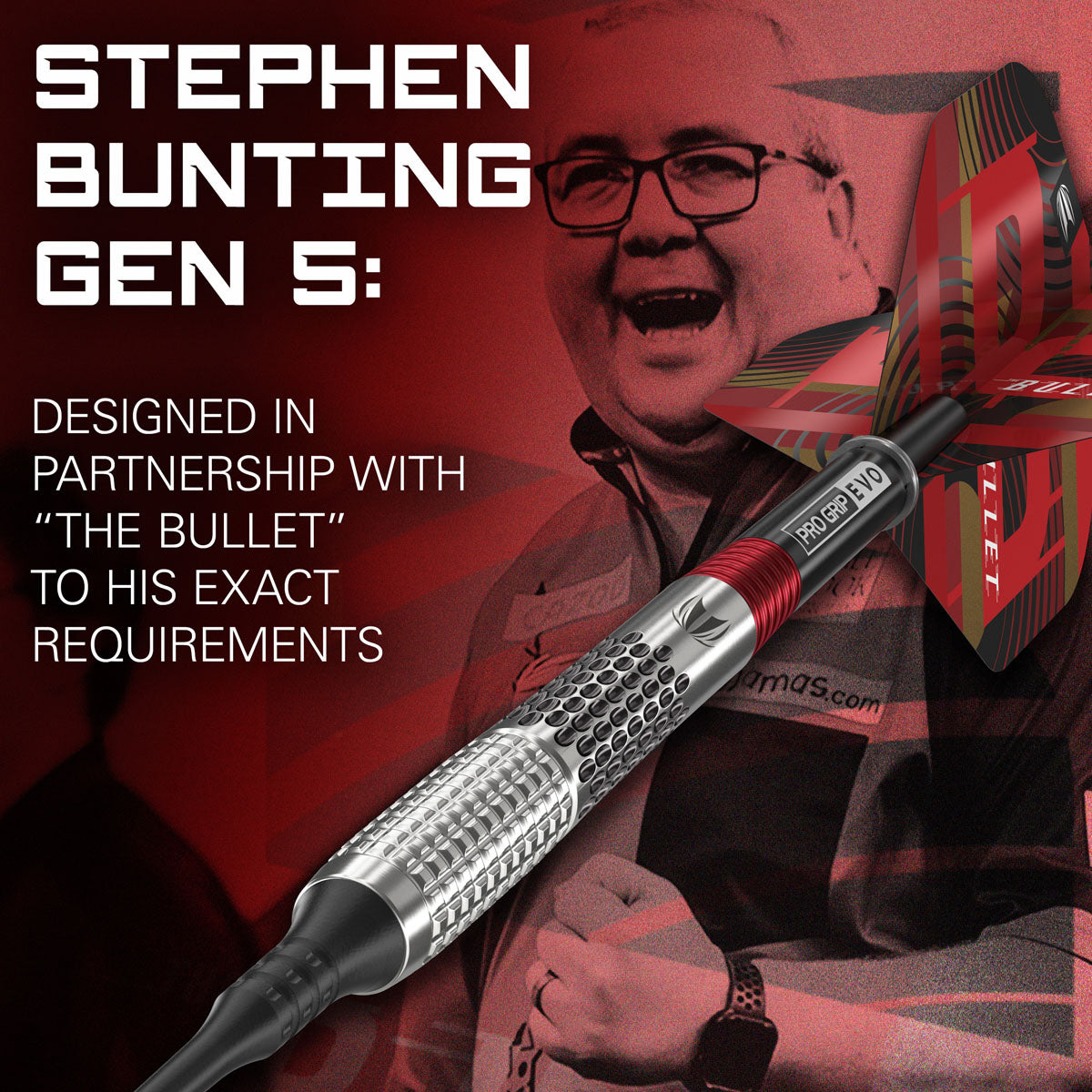 Stephen Bunting G5 player branding image featuring signature styling and premium Target performance design