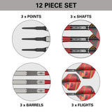 Stephen Bunting G5 Soft Tip Darts contents image displaying everything included inside the box