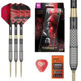Stephen Bunting G5 Void SP Steel Tip Darts main product image showing the darts, packaging, flights, shafts, and included accessories