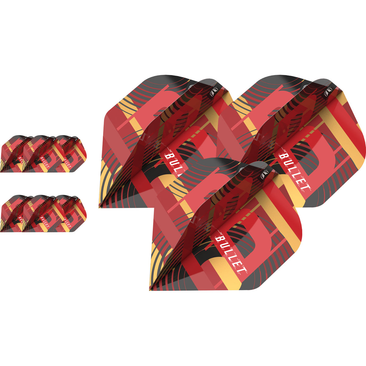 Stephen Bunting Gen 5 Pro Ultra Darts Flights 3 Sets by Target image highlighting the compatible Target Stephen Bunting Gen 5 dart range.