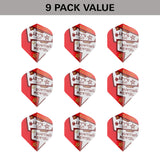 Stephen Bunting Pro Ultra Dart Flights x 3 Sets by Target image showing the included 9 pack of dart flights.