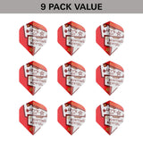 Stephen Bunting Pro Ultra Dart Flights x 3 Sets by Target image showing the included 9 pack of dart flights.