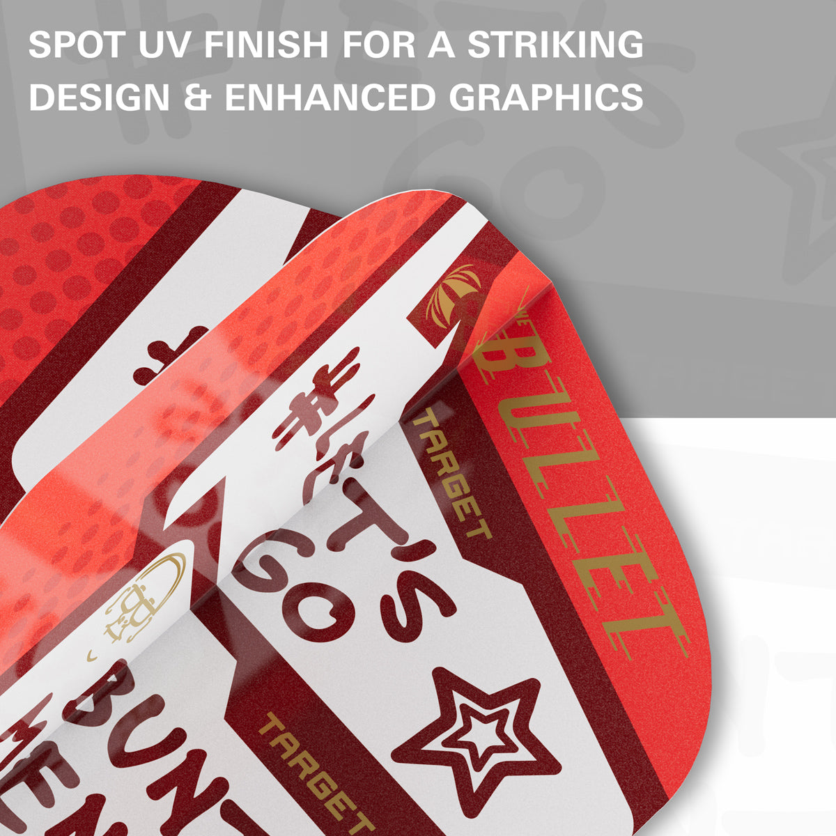 Stephen Bunting Pro Ultra Dart Flights x 3 Sets by Target image demonstrating the durable flight construction for long lasting performance.