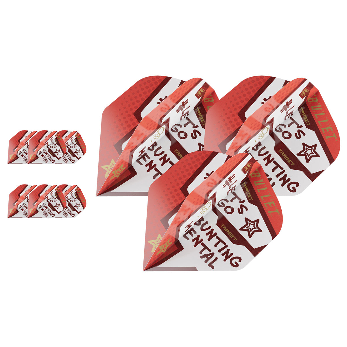 Stephen Bunting Pro Ultra Dart Flights x 3 Sets by Target main product image on a white background.