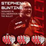 Stephen Bunting Pro Ultra Dart Flights x 3 Sets by Target image highlighting the compatible Target Stephen Bunting dart range.