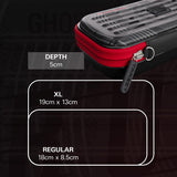 Target Stephen Bunting Takoma Ghost Dart Case dimensions image showing product measurements and storage capacity