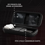 Target Stephen Bunting Takoma Ghost Dart Case image showing the inside of the case with storage compartments and layout