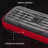Target Stephen Bunting Takoma Ghost Dart Case image highlighting the external materials, zip, handle, branding, and protective construction