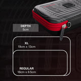 Target Stephen Bunting Takoma Ghost XL Dart Case dimensions image showing product measurements and storage capacity