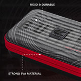 Target Stephen Bunting Takoma Ghost XL Dart Case image highlighting the external materials, zip, handle, branding, and protective construction