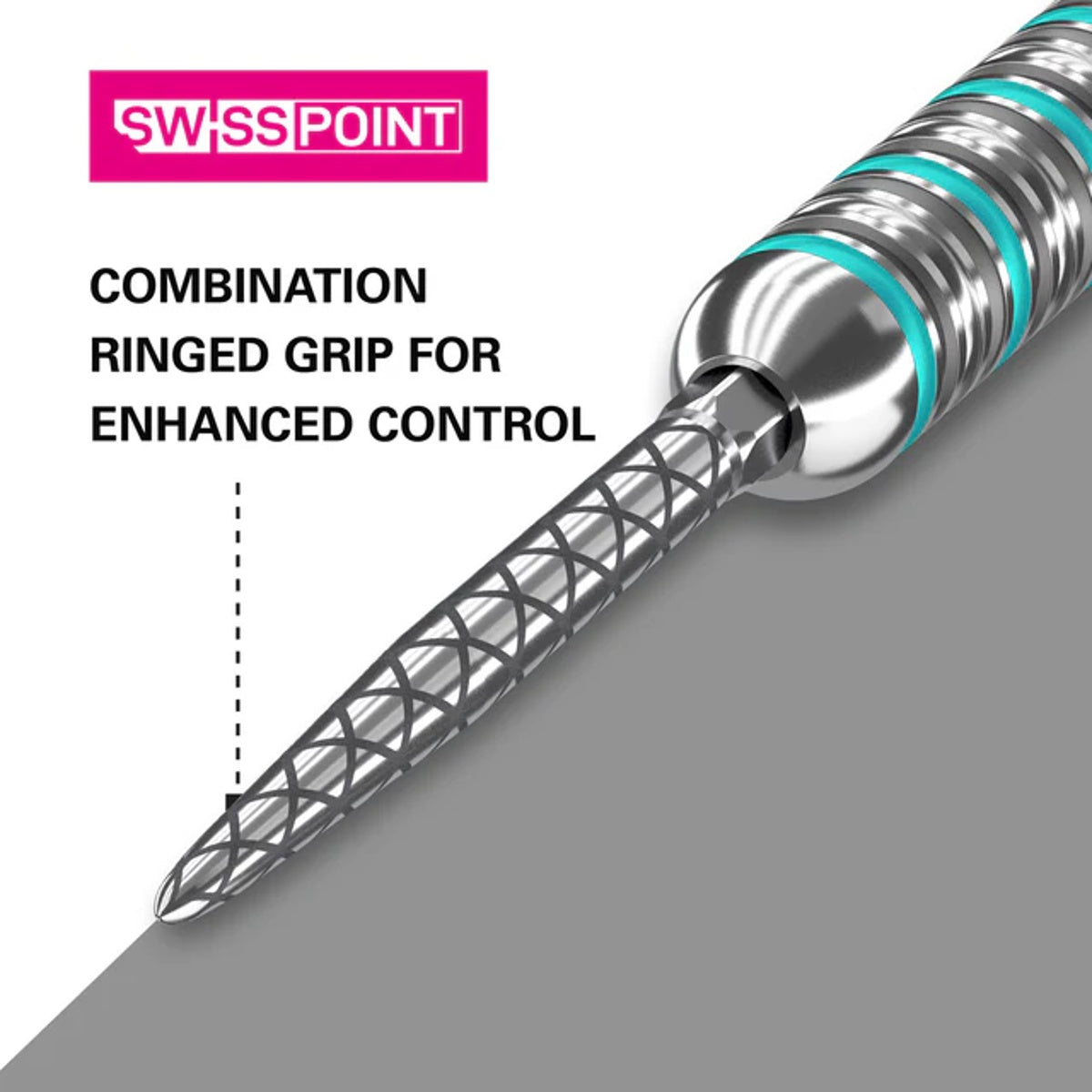 Target Swiss Diamond Replacement Dart Points alternative angle showing the point profile and finish