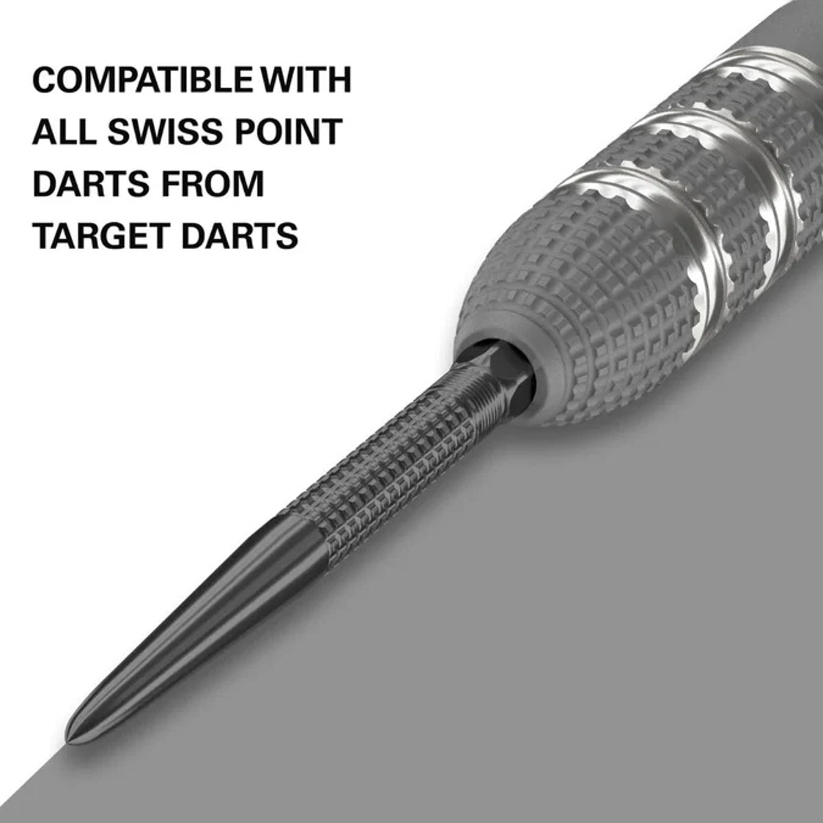 Target Swiss GRD Points Black alternative angle showing the point profile and black finish