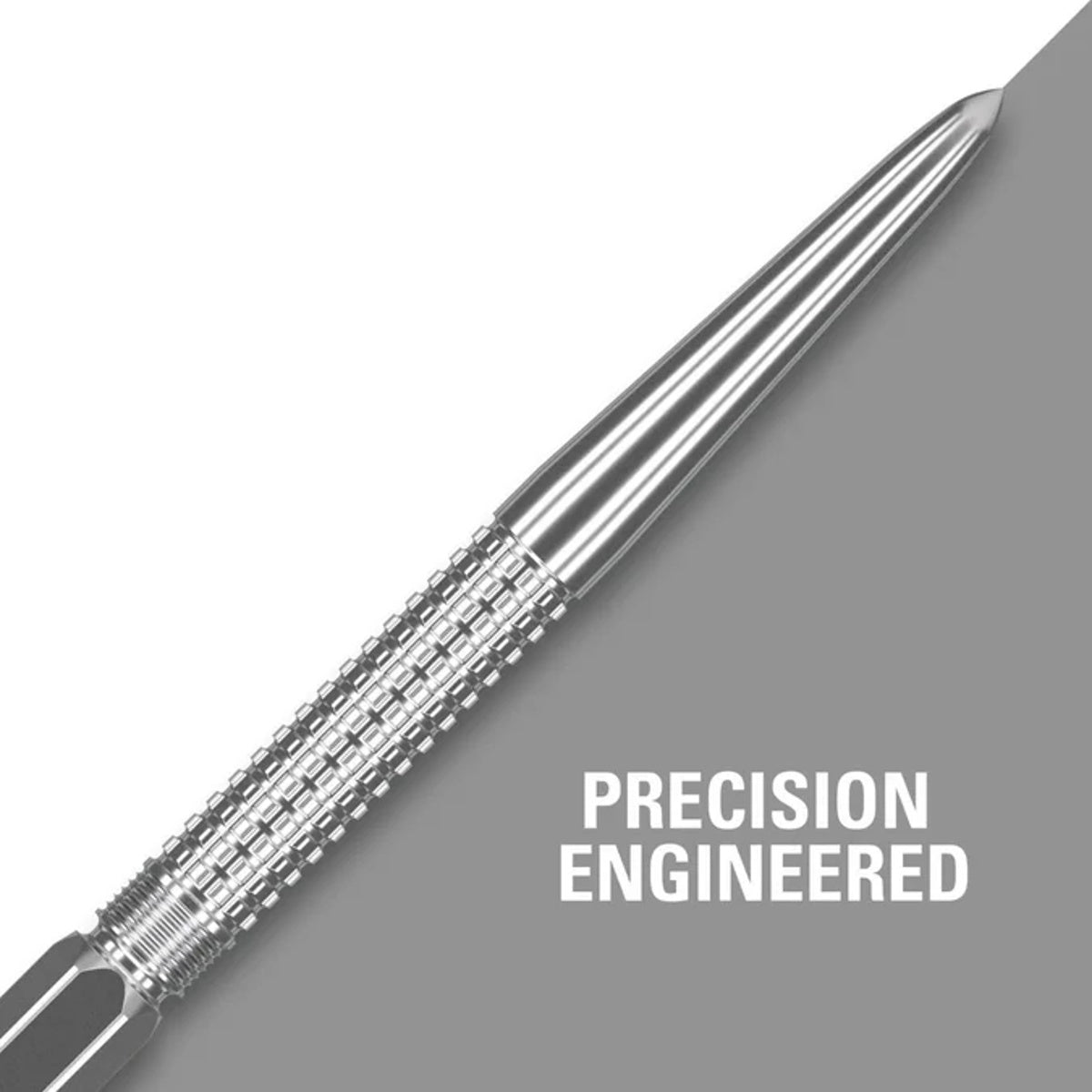 Target Swiss GRD Points Silver macro image showcasing the precision engineering and point detail