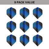 TAG Flights (3 Sets) by Target Blue image showing the included 9 pack of dart flights.