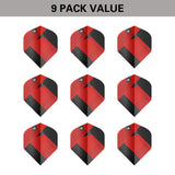 TAG Flights (3 Sets) by Target Red image showing the included 9 pack of dart flights.