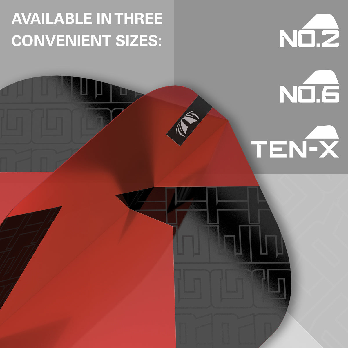 TAG Flights (3 Sets) by Target Red image demonstrating the durable flight construction for long lasting performance.
