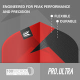 TAG Flights (3 Sets) by Target Red image highlighting the Pro.Ultra flight range and key performance features.