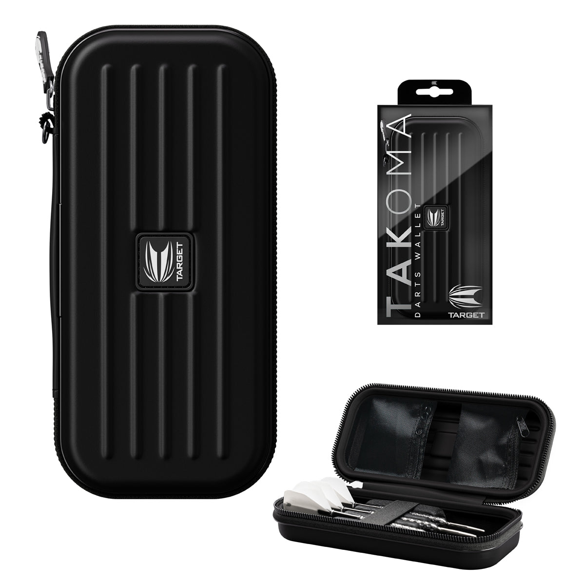 Target Takoma Darts Case Wallet Black main product image showing the case and included contents