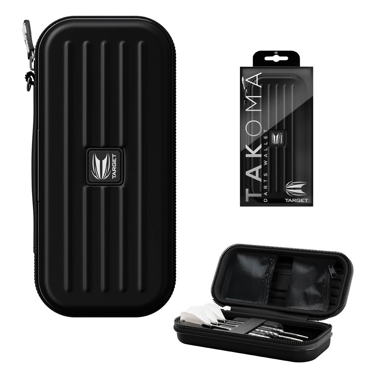 Target Takoma Darts Case Wallet Black main product image showing the case and included contents