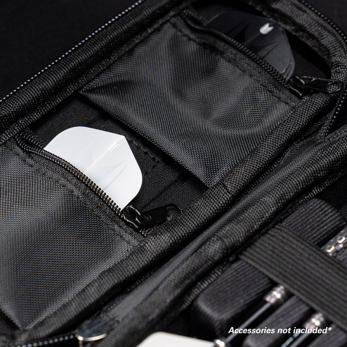 Target Takoma Darts Case Wallet Green image highlighting the internal storage compartments, straps, and accessory holders