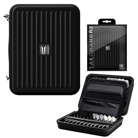 Target Takoma Home Extra Large Darts Case Wallet Black main product image showing the case and included contents