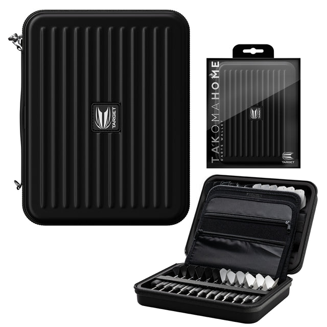 Target Takoma Home Extra Large Darts Case Wallet Black main product image showing the case and included contents