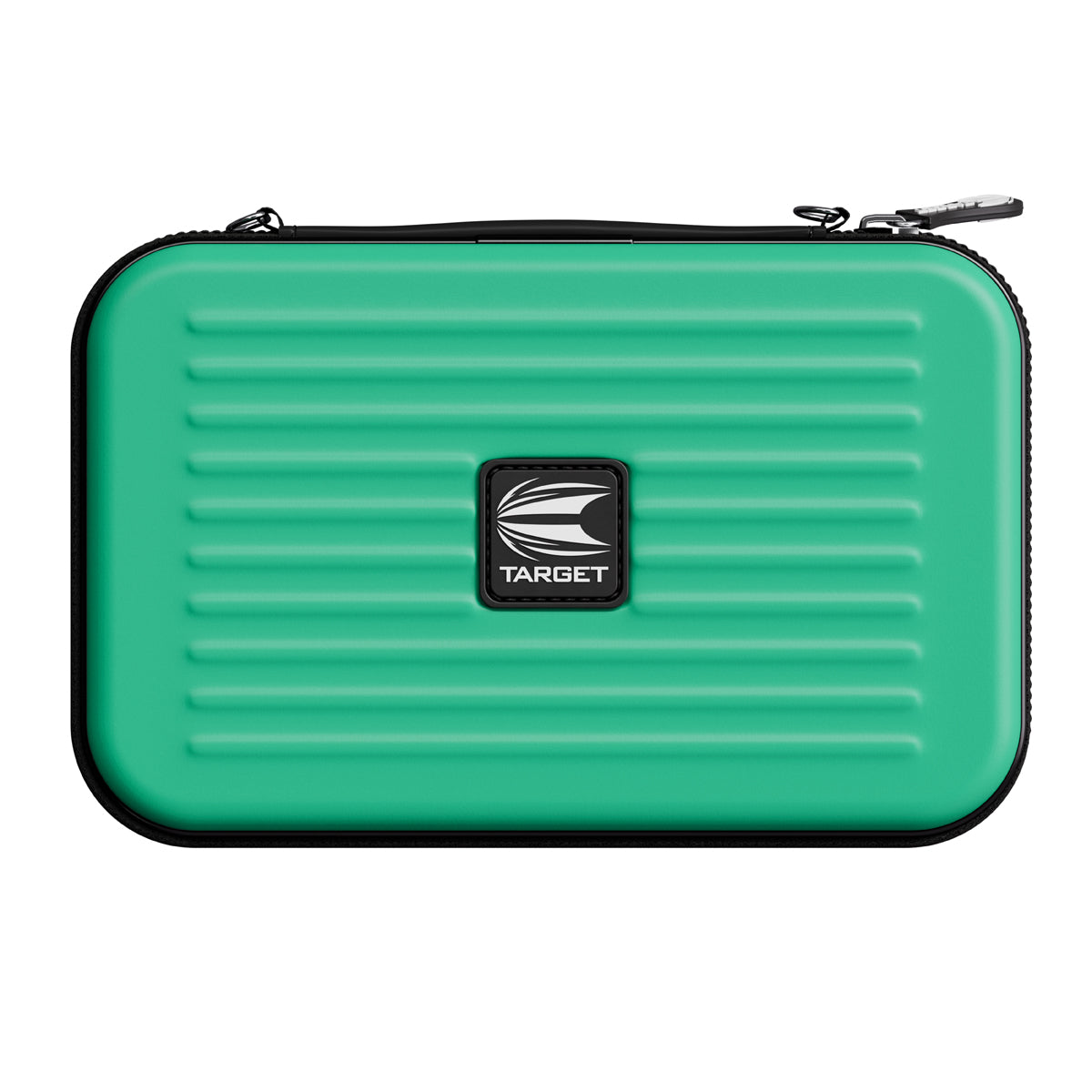 Target Takoma XL Large Darts Case Wallet Aqua top down image showing the case and storage arrangement
