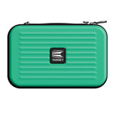 Target Takoma XL Large Darts Case Wallet Aqua top down image showing the case and storage arrangement