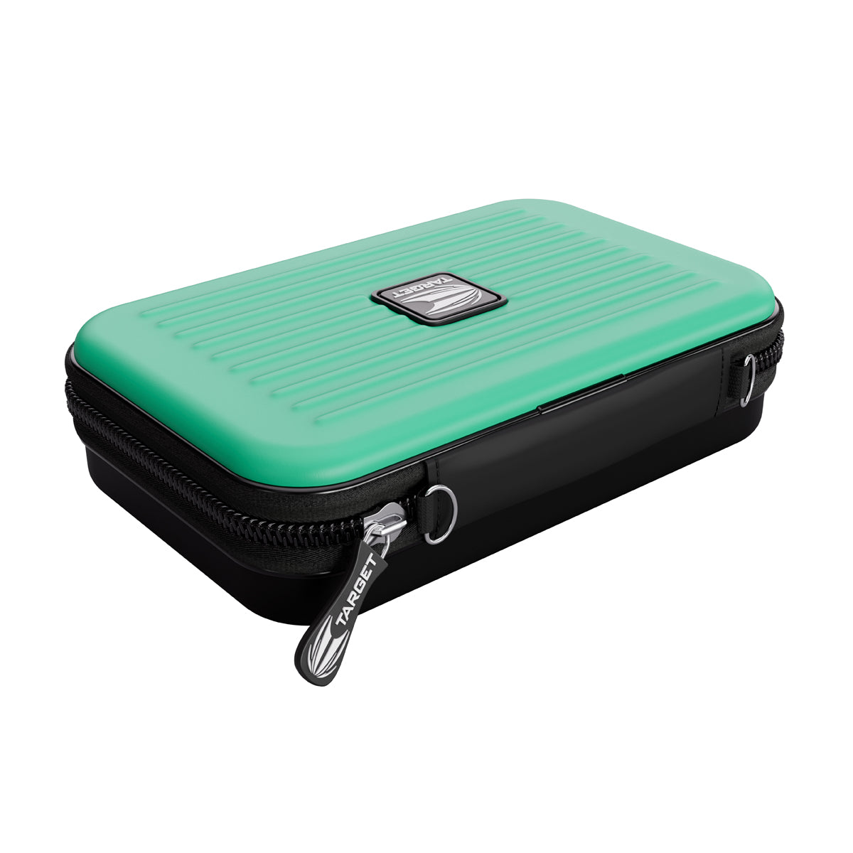 Target Takoma XL Large Darts Case Wallet Aqua dynamic angle image highlighting the case design and premium finish
