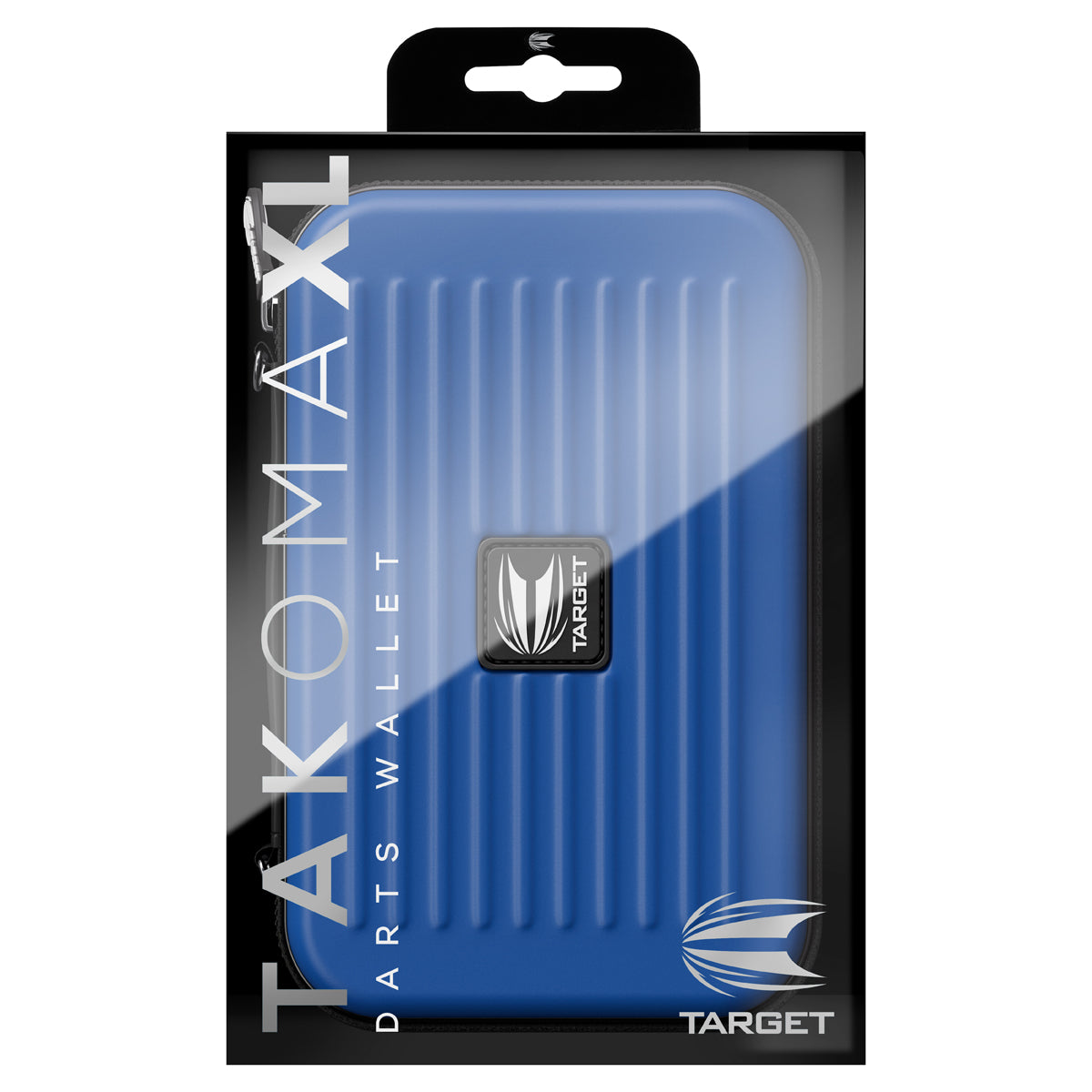 Target Takoma XL Large Darts Case Wallet Blue outer box image showing the retail packaging and branding