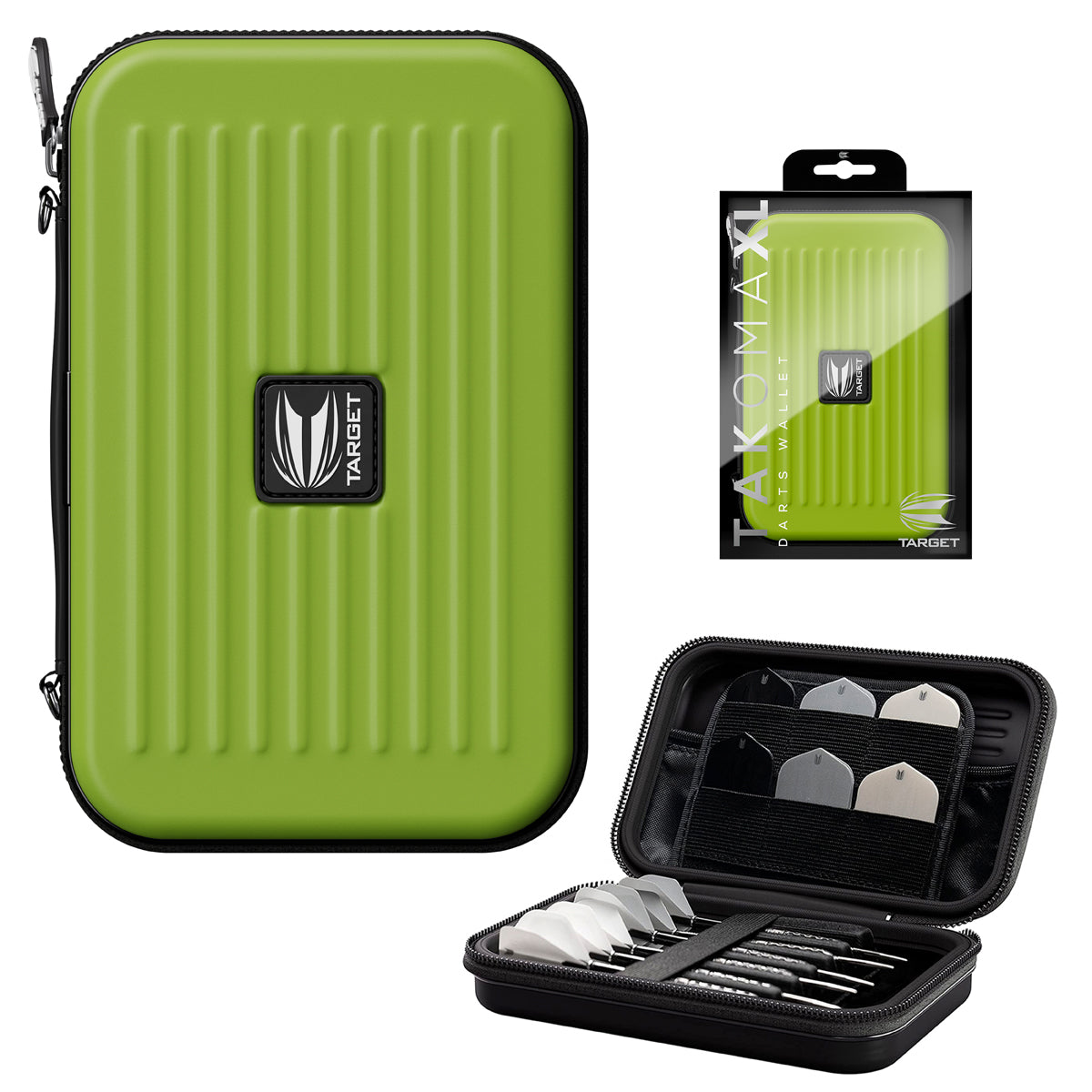 Target Takoma XL Large Darts Case Wallet Green main product image showing the case and included contents