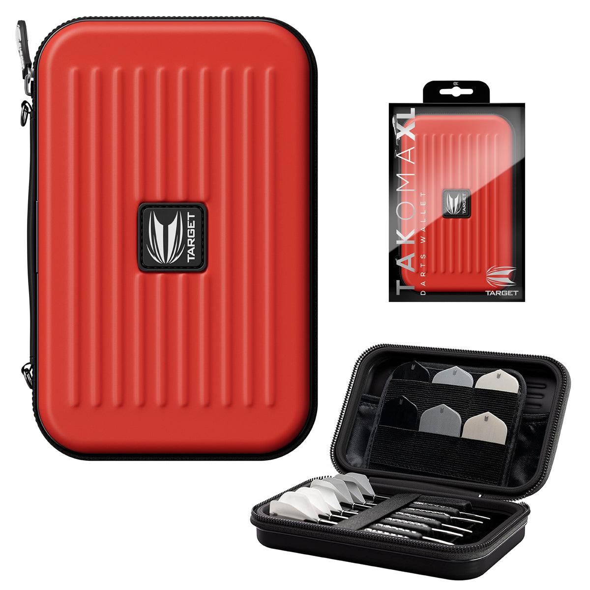 Target Takoma XL Large Darts Case Wallet Red main product image showing the case and included contents