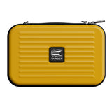 Target Takoma XL Large Darts Case Wallet Yellow top down image showing the case and storage arrangement