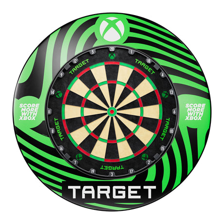 TARGET XBOX TOR Dartboard and Surround Bundle main product image showing the dartboard bundle and product contents
