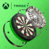 TARGET XBOX TOR Dartboard and Surround Bundle close up image highlighting the sisal fibre construction and playing surface