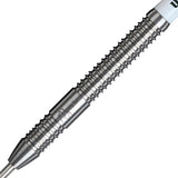 Adam Paxton Steel Tip Darts close up image showing detailed grip patterns, machining, coating, and precision craftsmanship
