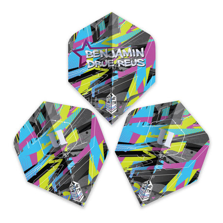 Benjamin Drue Reus Ultrafly Plus Dart Flights by Unicorn main image on a plain white background.