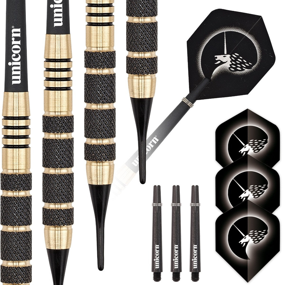 Unicorn Core Plus Brass Steel Tip Darts – Double Top Darts