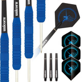 Core Plus Rubber Coated Brass Steel Tip Darts contents image displaying everything included inside the package